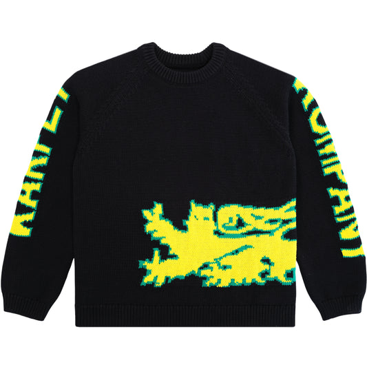 Carpet Company Lion Woven Sweater - Black