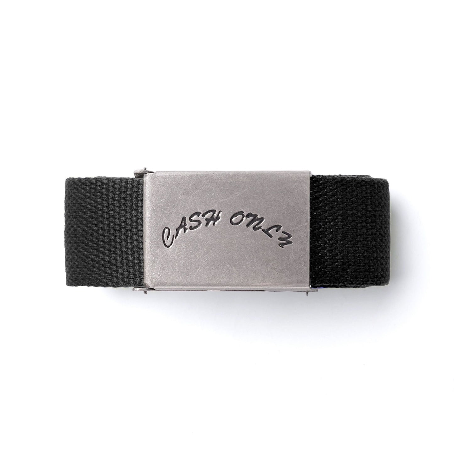 Cash Only Logo Web Belt - Black