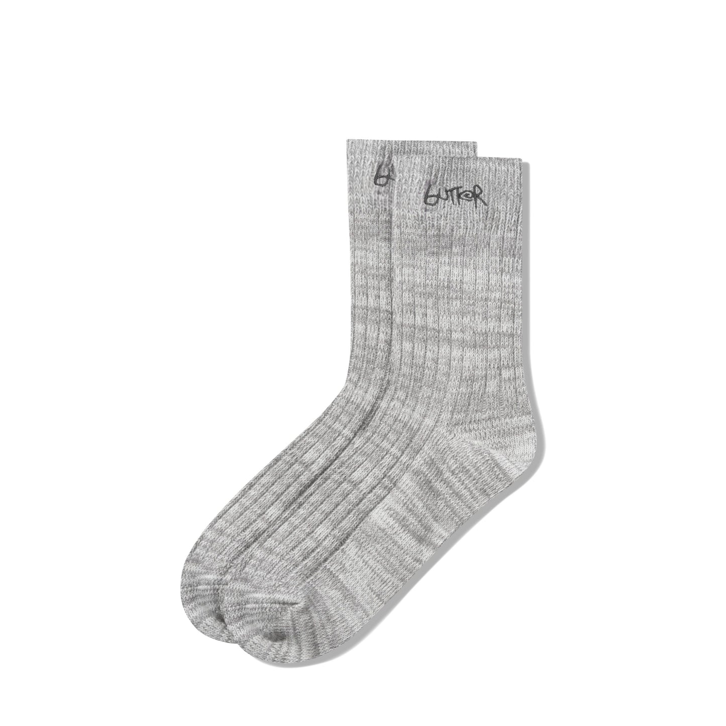 Butter Goods Mid Cut Socks - Ash
