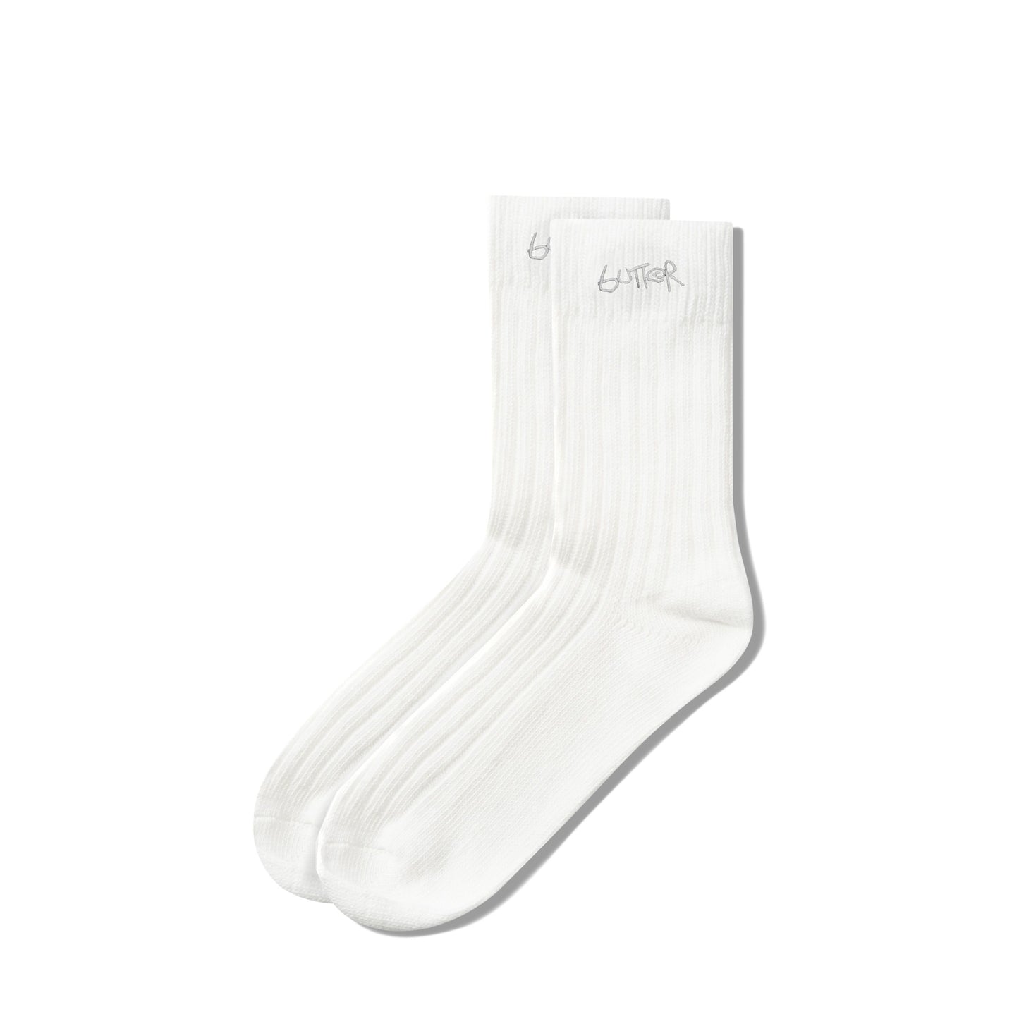 Butter Goods Mid Cut Socks - White