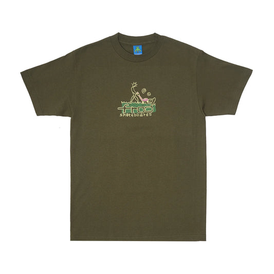 Frog Lawn Mower Man Tee - Army
