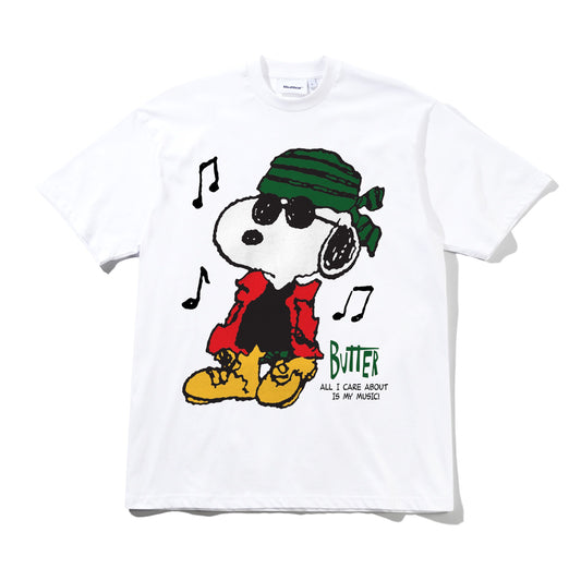 Butter Goods x Peanuts Music Tee - White