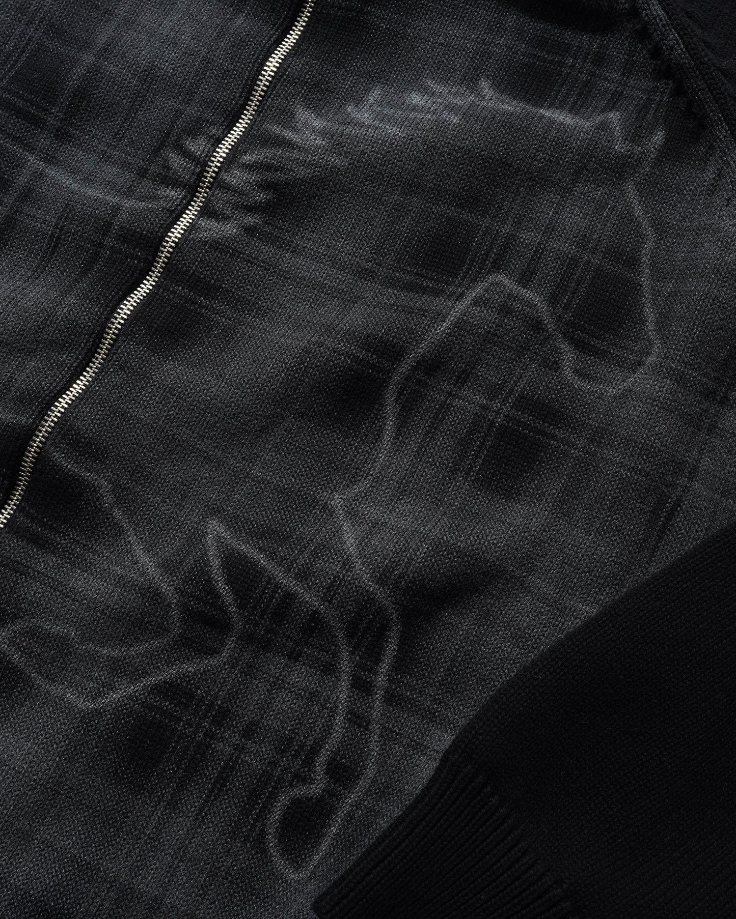 Butter Goods Mustang Zip-Thru Knit Sweater - Black
