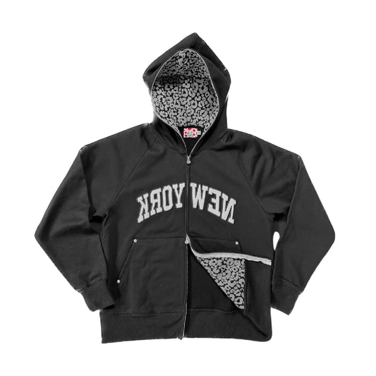 Star Team New York Full Zip Hoodie - Black