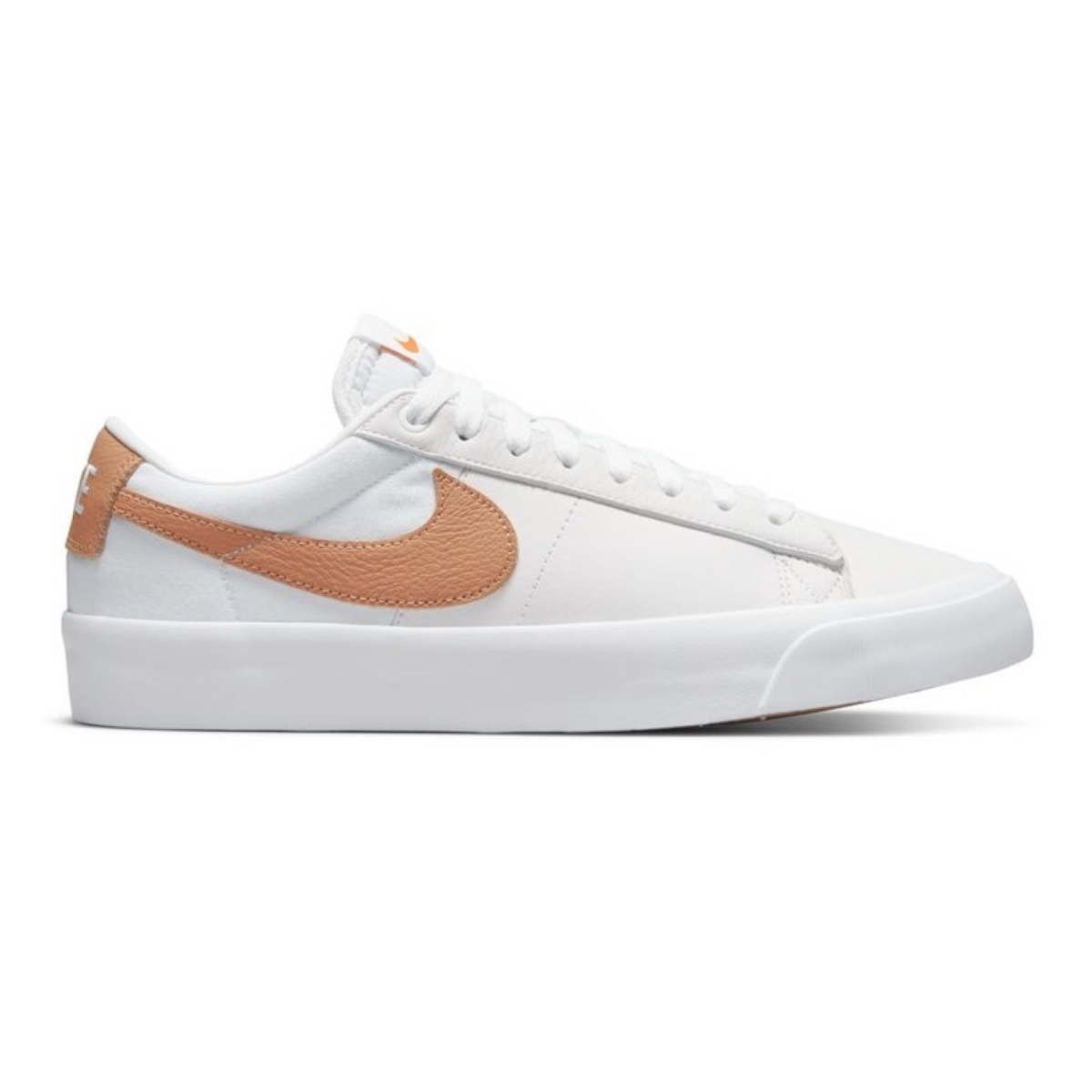 Nike SB Zoom Blazer Low Pro GT ISO White Light Cognac Ninetimes Skateshop