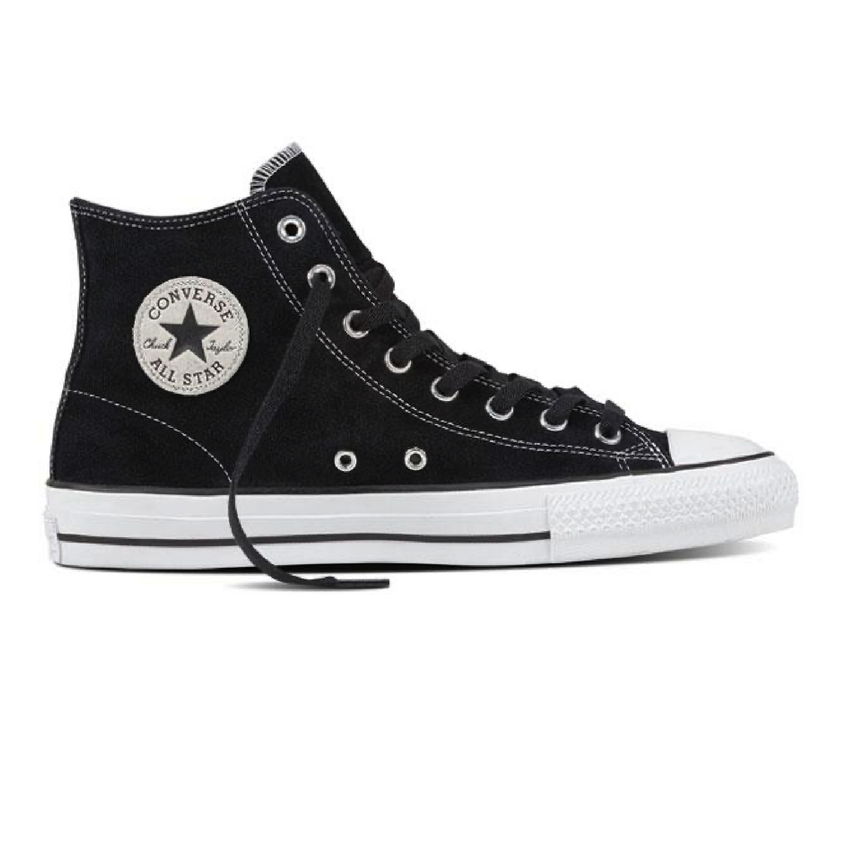 Converse CTAS Pro Hi Suede Black White Ninetimes Skateshop