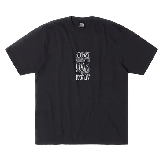 Stussy Authentic Gear Pigment Dyed Tee - Faded Black