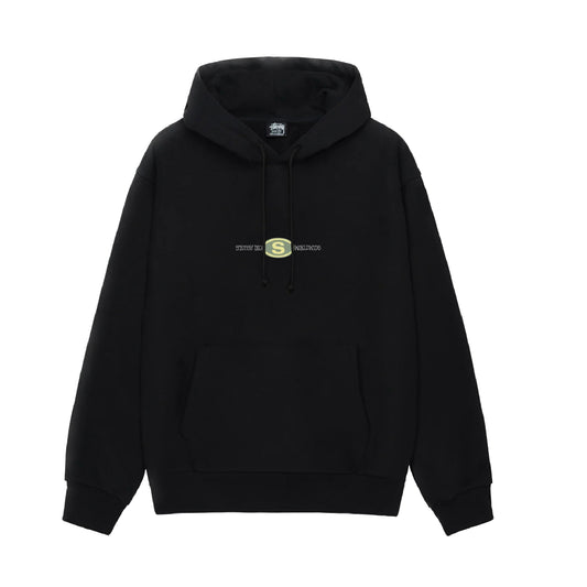 Stussy Worldwide Dot Hoodie - Black