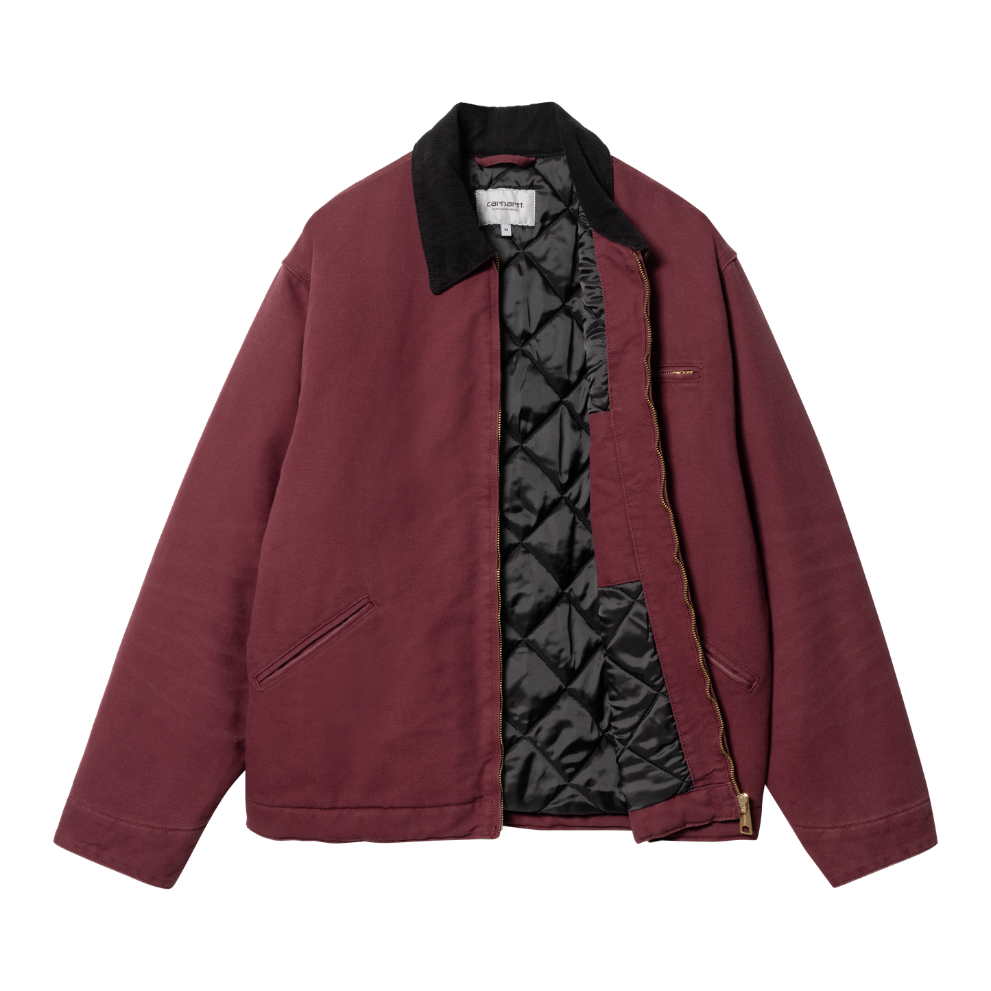 Carhartt WIP OG Detroit Jacket - Malbec/Black Aged Canvas