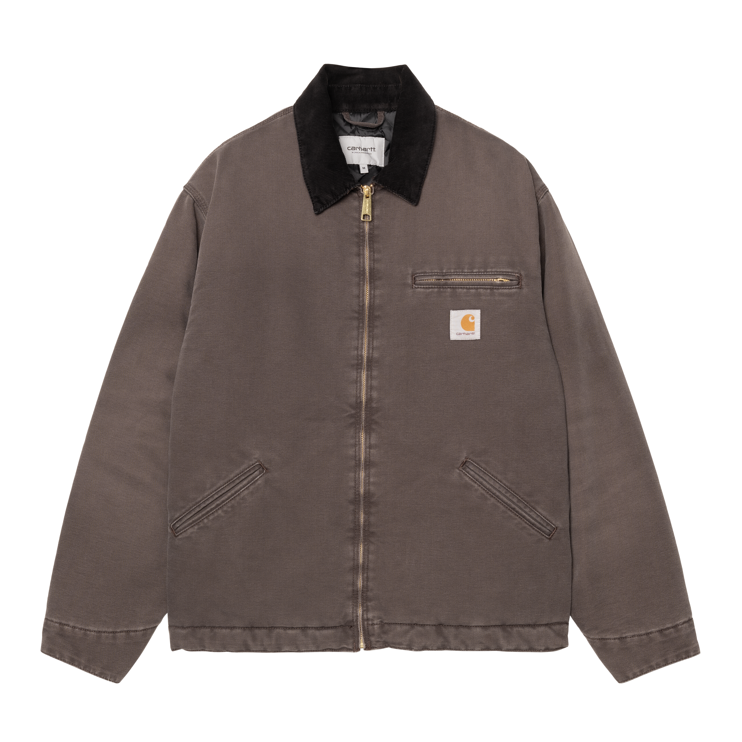 Carhartt WIP OG Detroit Jacket - Tobacco/Black Stone Canvas Carhartt WIP OG Detroit Jacket - Tobacco/Black Stone Canvas