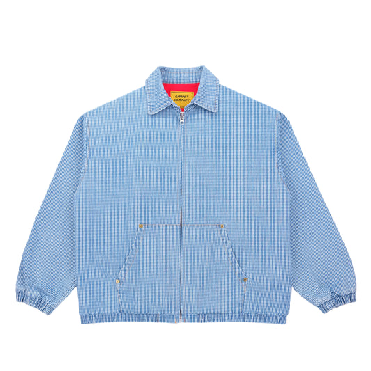 Carpet Company Pinstripe Denim Work Jacket - Light Denim