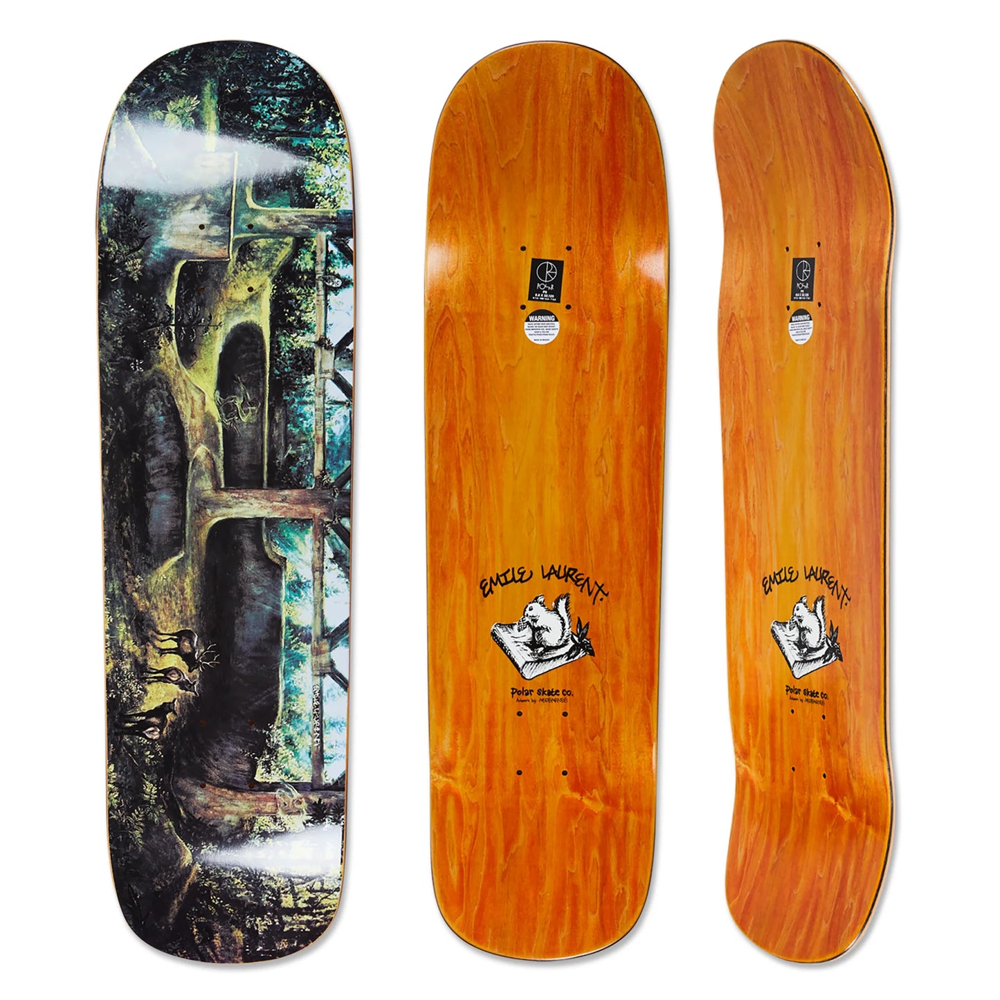 Polar Emile Laurent Burnside 2084 Deck - P8 Shape 8.8