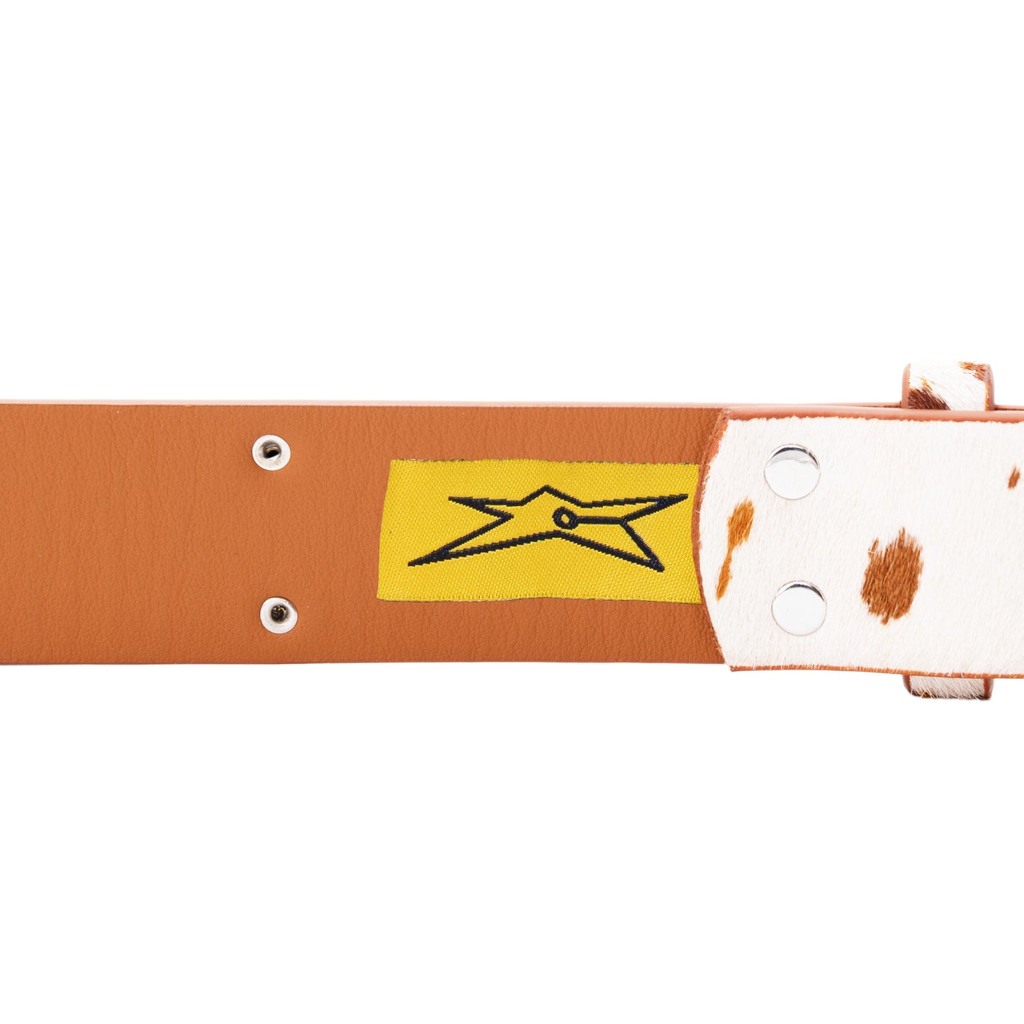 Carpet Company Pony Hair Studded Belt - Pony