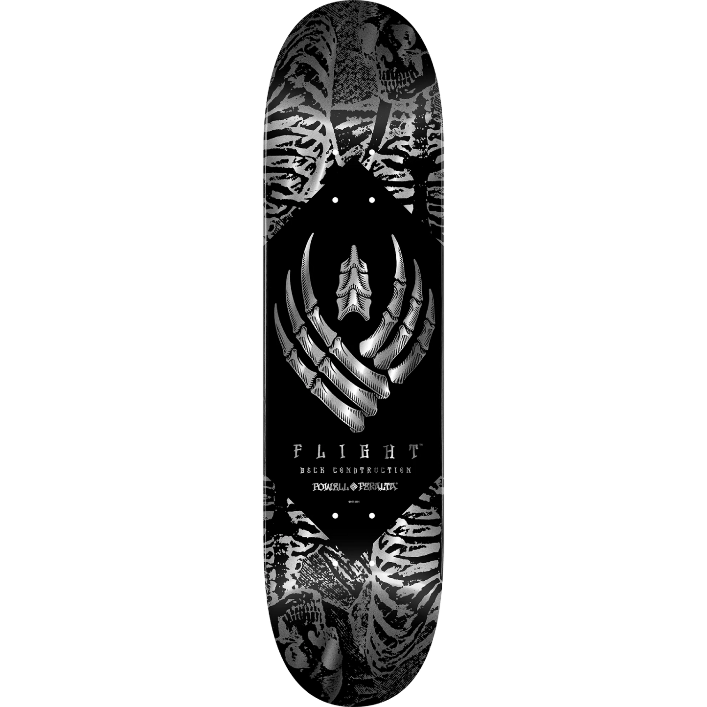 Powell Peralta Skeleton Silver Foil Flight Deck - 8.25