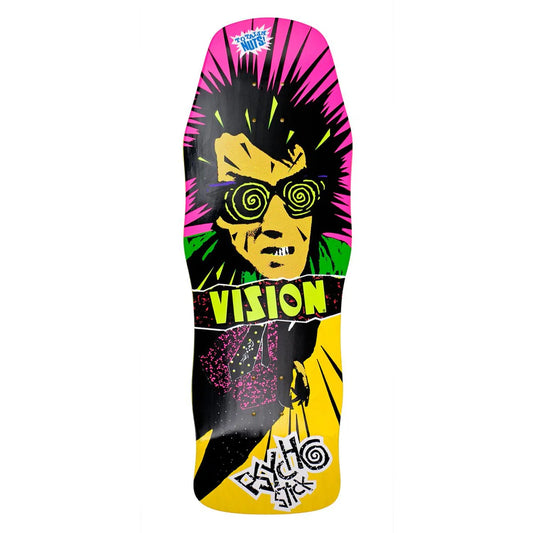 Vision Psycho Stick Modern concave Deck - 10"x29.75" Yellow Stain