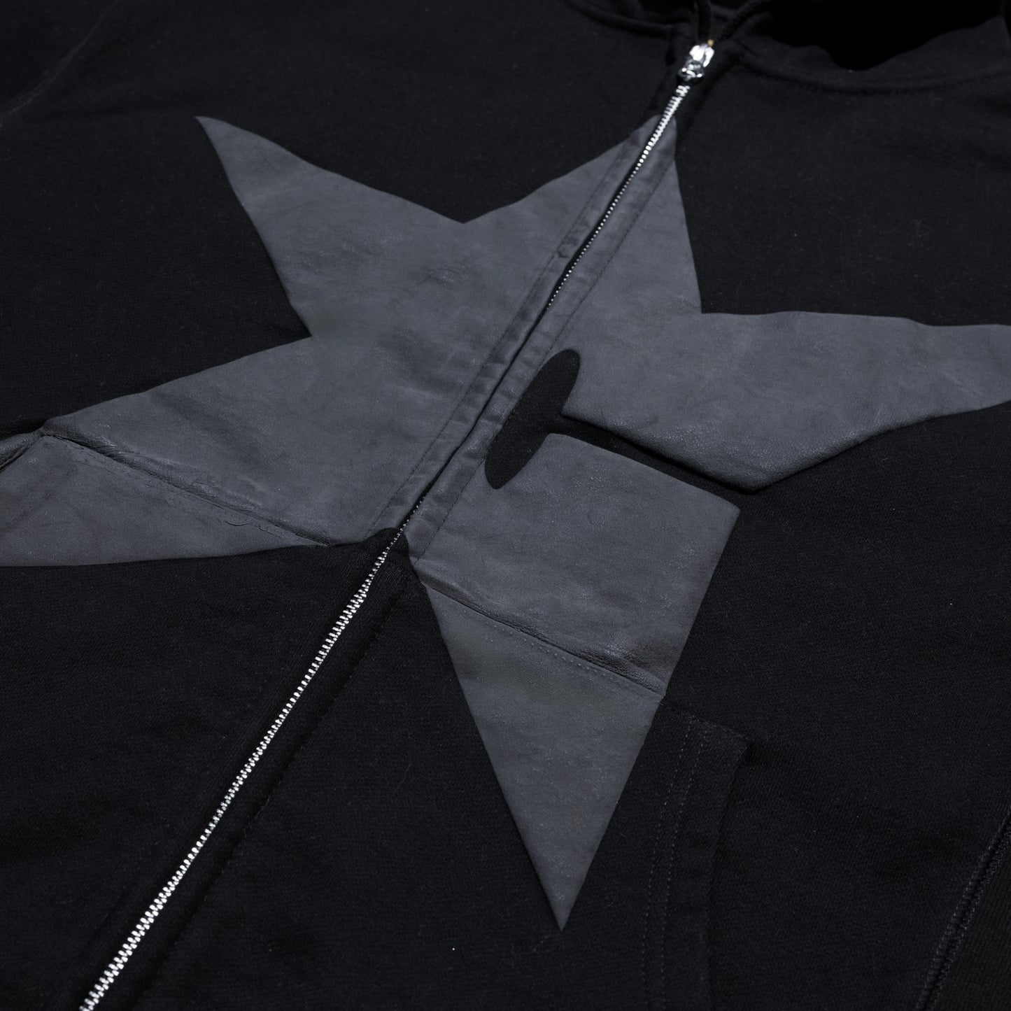 Carpet Company Puff Print Zip Hoodie - Black