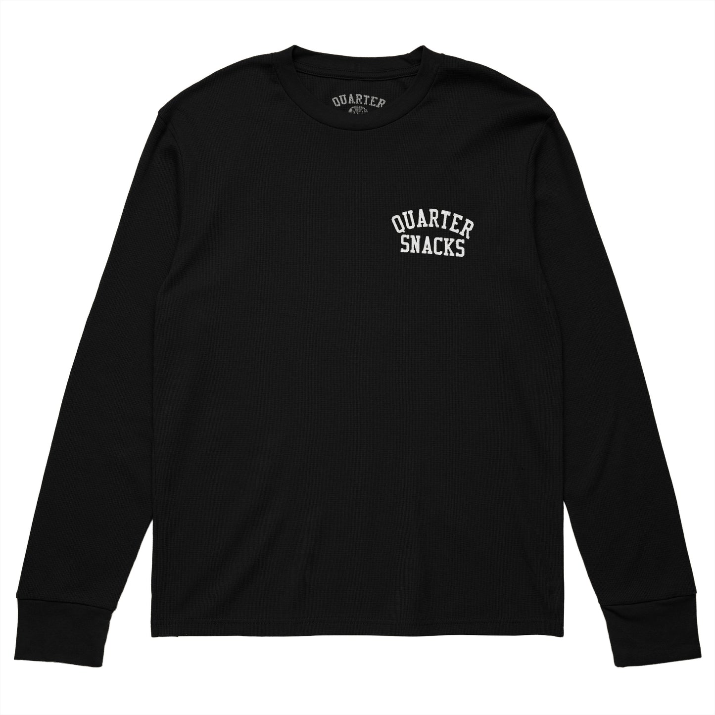 Quartersnacks Arch Printed Thermal Longsleeve Tee - Black