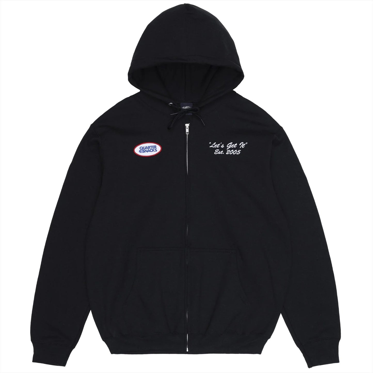 Quartersnacks Let's Get It Zip Hoodie - Black