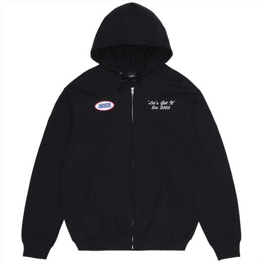 Quartersnacks Let's Get It Zip Hoodie - Black