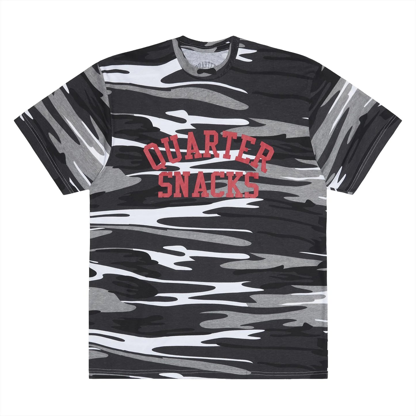 Quartersnacks Camo Arch Tee - Black/White