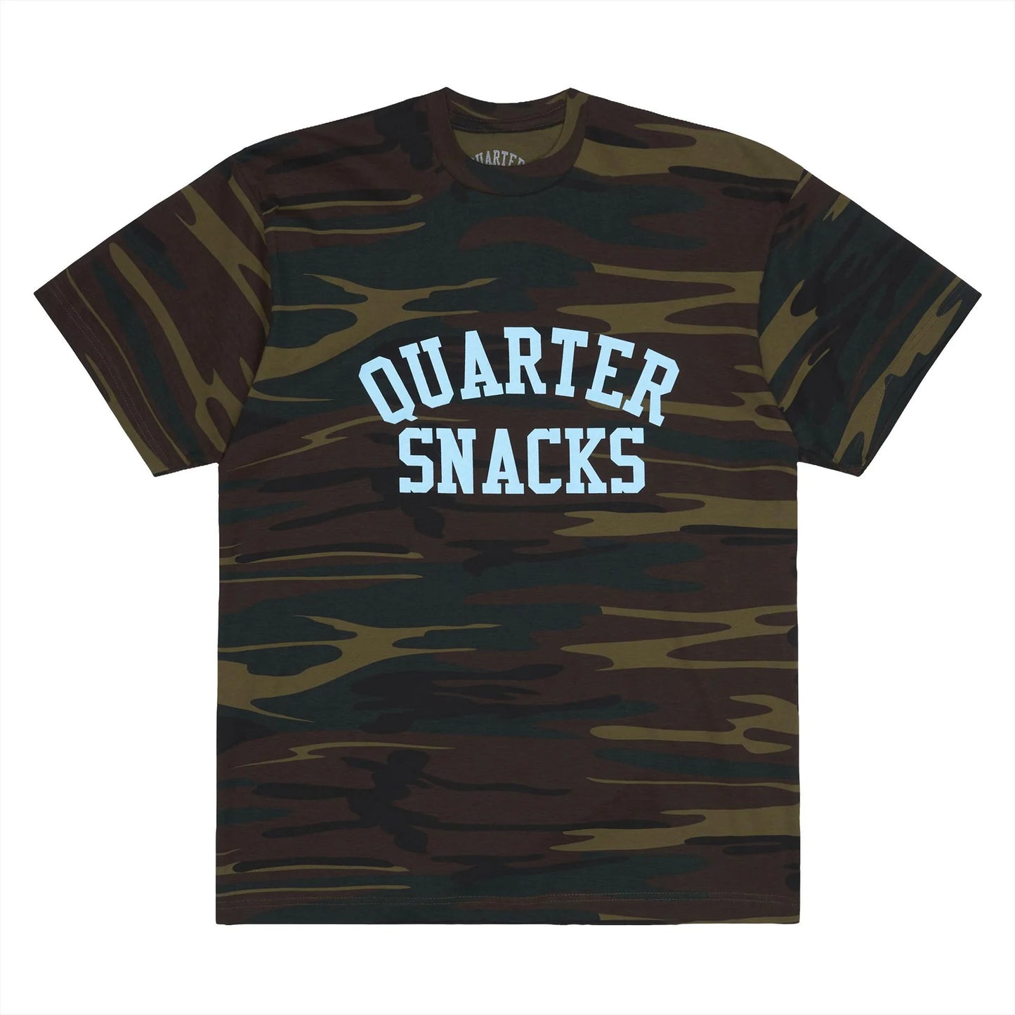 Quartersnacks Camo Arch Tee - Woodland