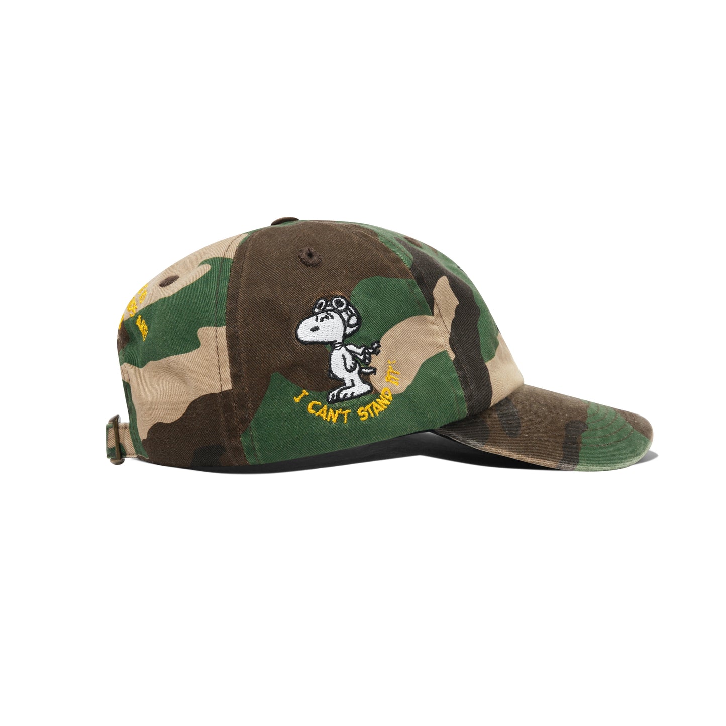 Butter Goods x Peanuts Rats 6 Panel Cap - Washed Camo