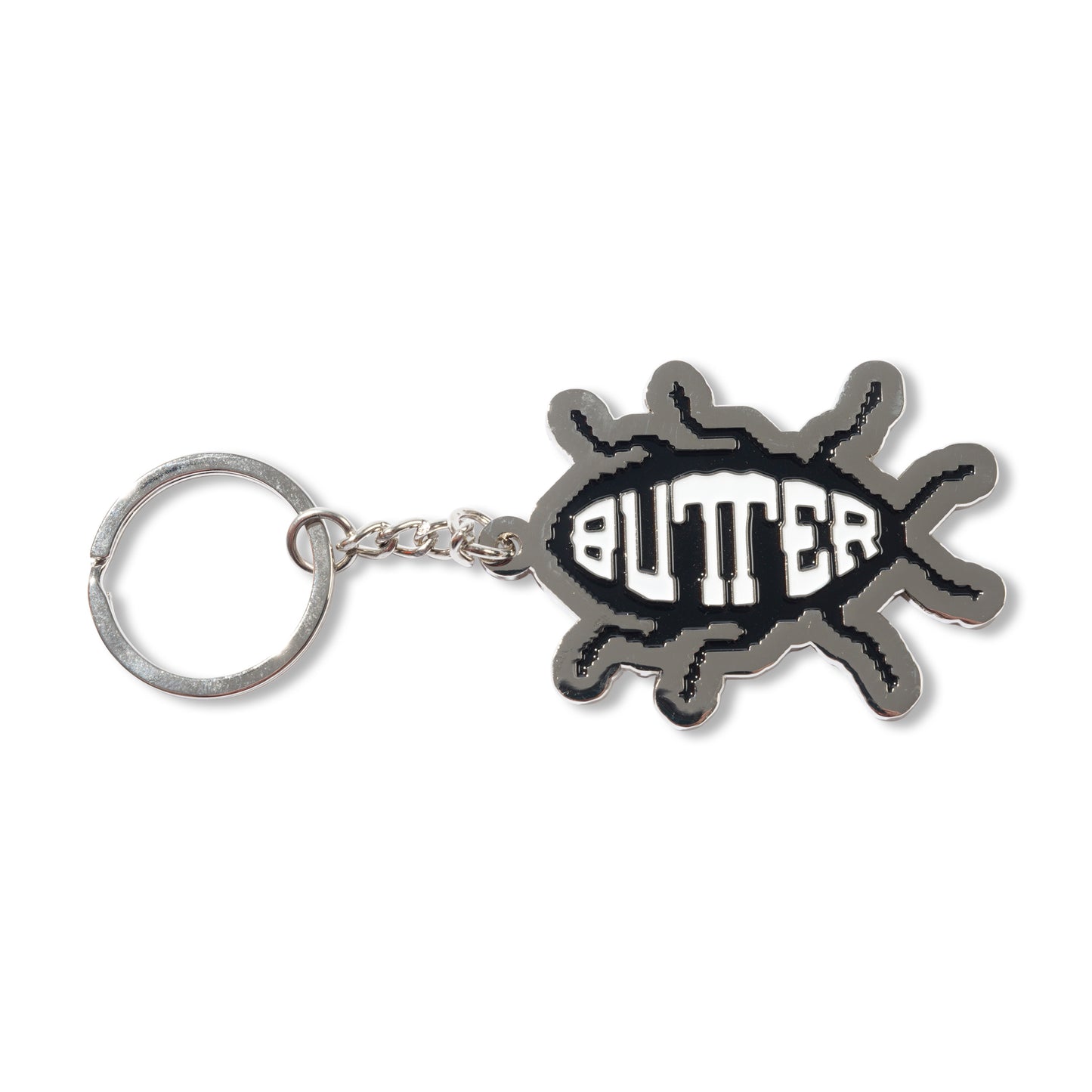 Butter Goods Roach Enamel Key Chain - Silver