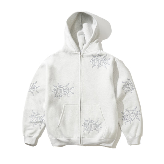 Butter Goods Roach Zip Up Hoodie - Ash