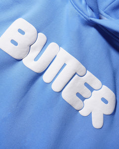 Butter Goods Rounded Logo Pullover Hood - Cornflower