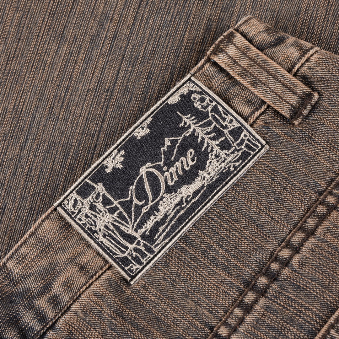 Dime Classic Denim Shorts - Premium Brown