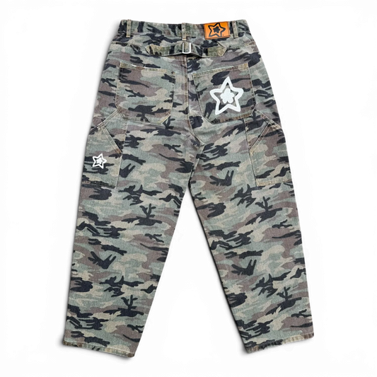 Star Team Baggy Carpenter Star Jeans - Camo