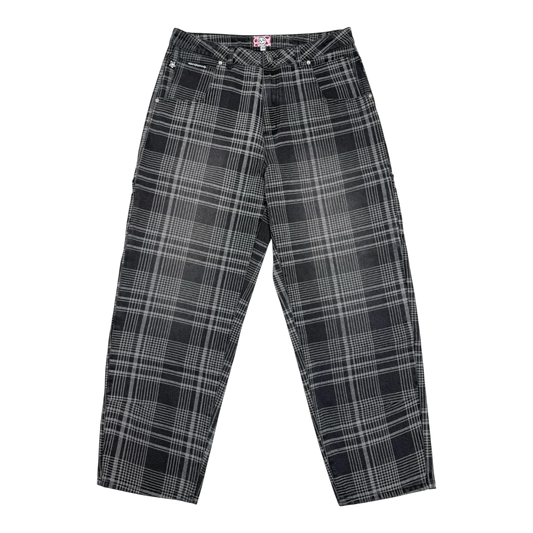 Star Team Plaid Jeans - Black