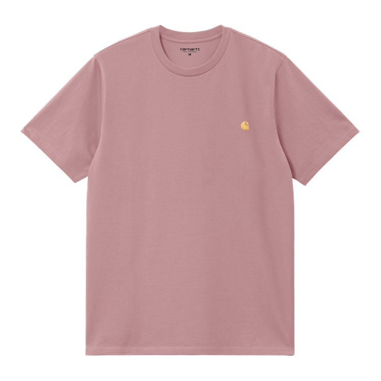 Carhartt WIP Chase Tee - Glassy Pink/Gold
