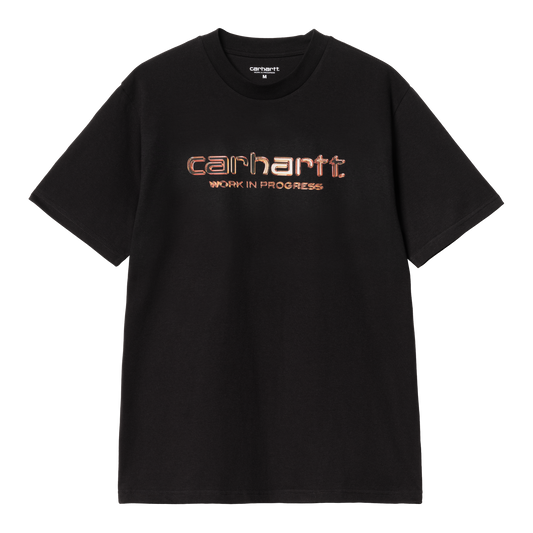 Carhartt WIP Solar Chrome Script Tee - Black