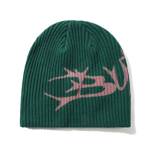 Butter Goods Scrawling Skully Beanie - Forest