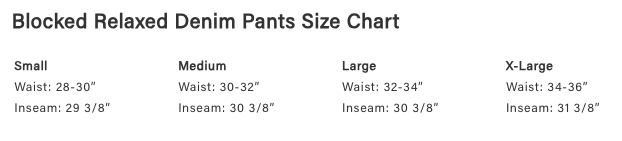 Dime Blocked Relaxed Denim Pants - Blue Washed