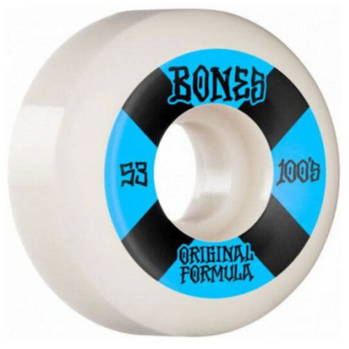 Bones 100s Sidecut Wheel - 100A 53mm V5 White