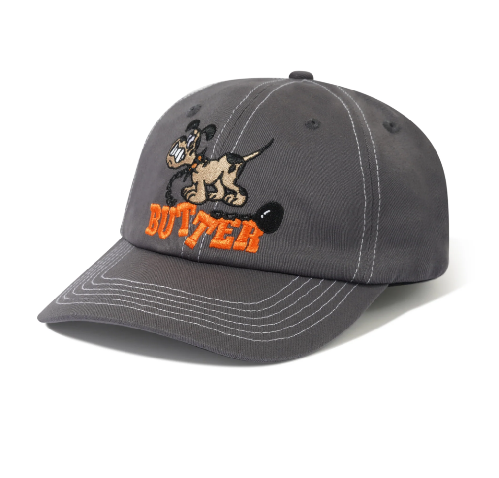 Butter Goods Unleash 6 Panel Cap - Charcoal