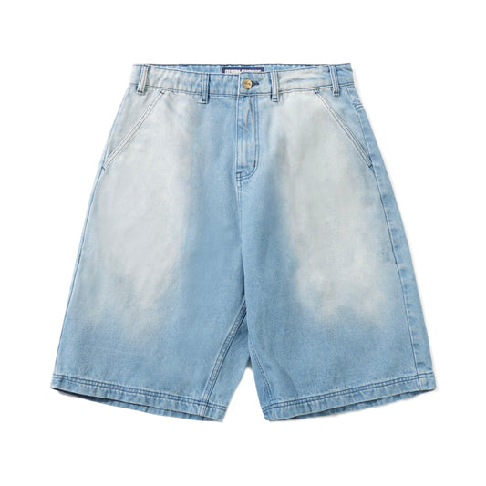 Butter Goods Scribble Denim Shorts - Faded Light Blue