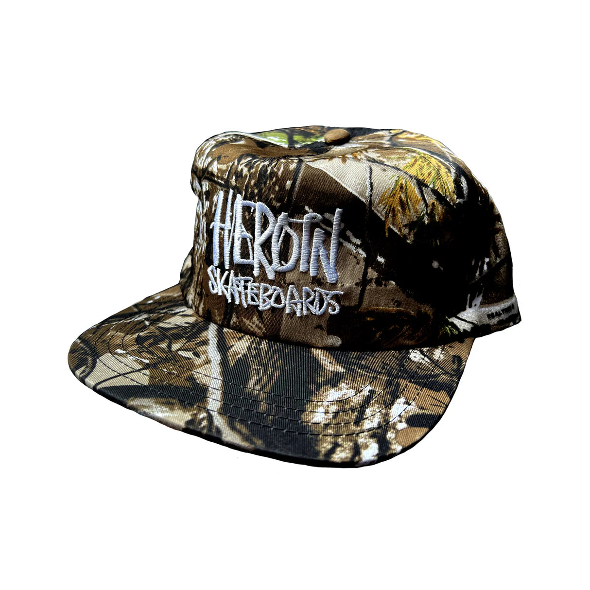 Heroin Script Nylon Snapback - Real Tree Camo