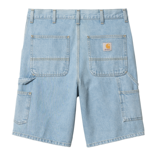 Carhartt WIP Single Knee Short - Blue Heavy Stone Washed