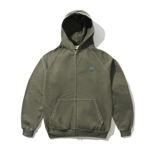 Butter Goods Sketch Zip Up Hoodie - Army