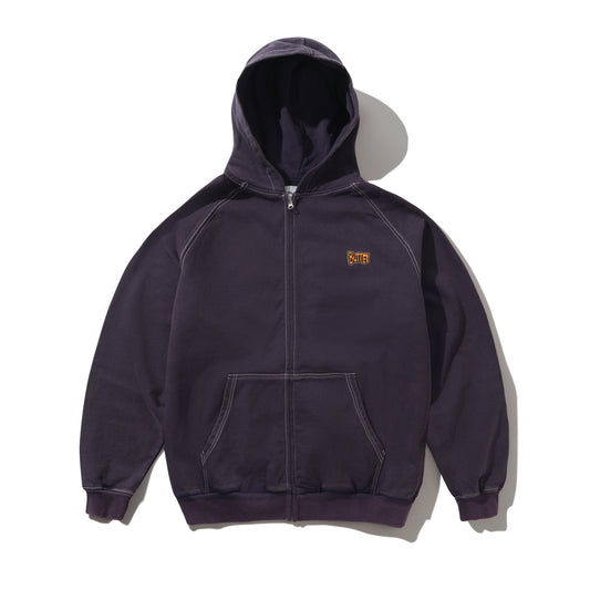 Butter Goods Sketch Zip Up Hoodie - Eggplant