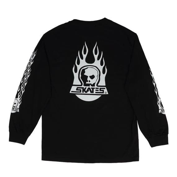 Skull Skates Burnt Fireball Longsleeve - Black