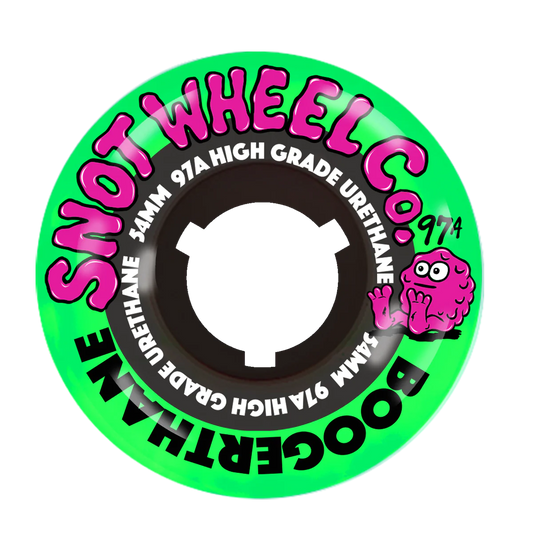 Snot Boogerthane Neon Green/Black Core Wheels - 97A 54mm