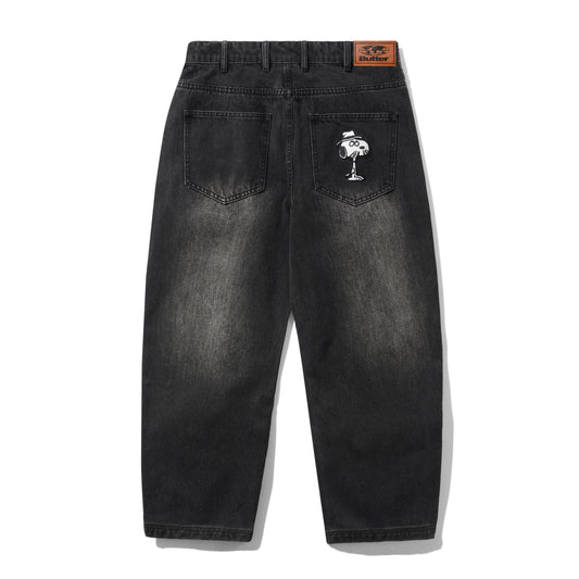 Butter Goods x Peanuts Spike Denim Jeans - Faded Black