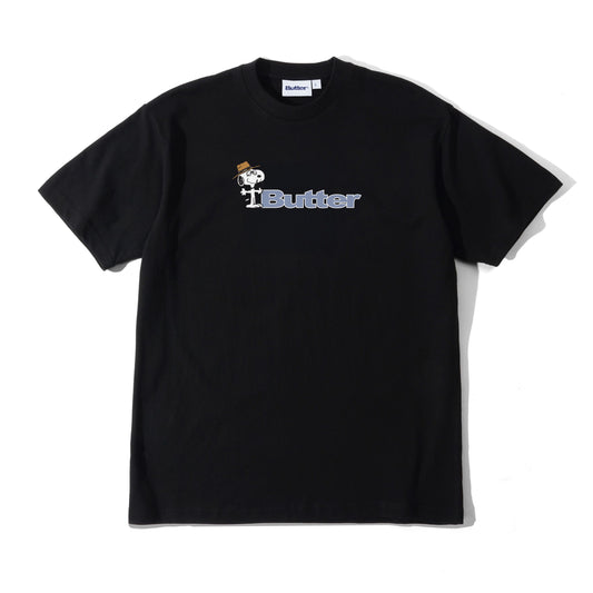Butter Goods x Peanuts Spike Logo Tee - Black