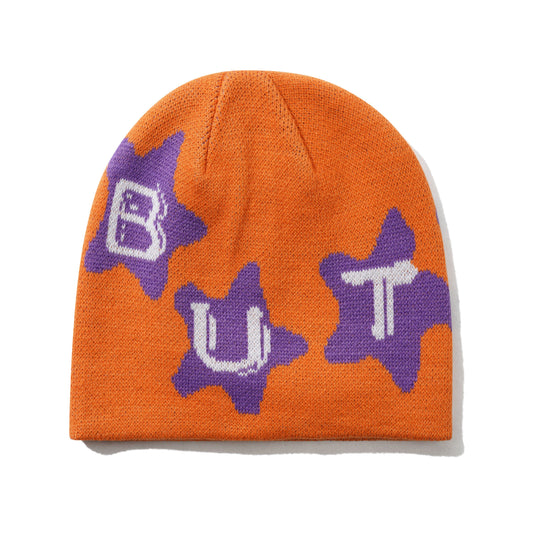 Butter Goods Stars Skully Beanie - Orange