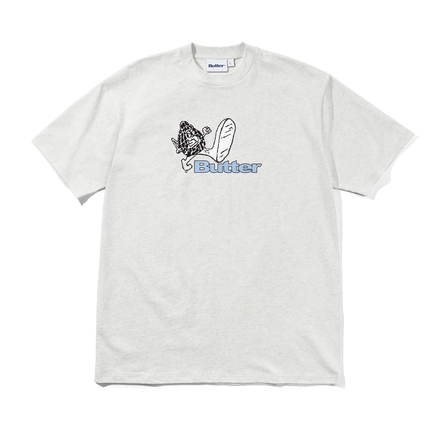 Butter Goods Steppin Logo Tee - Ash