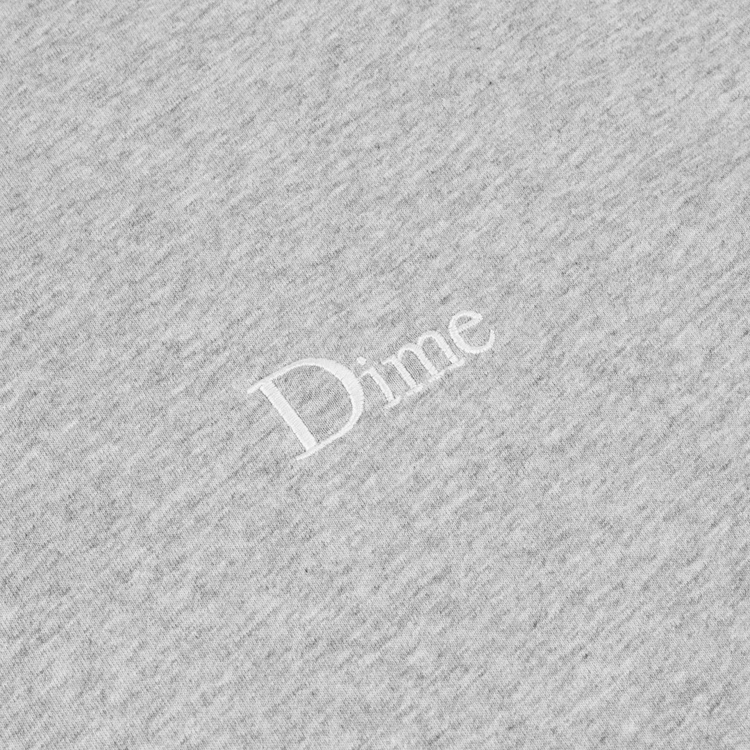 Dime Classic Small Logo Longsleeve Tee - Heather Gray
